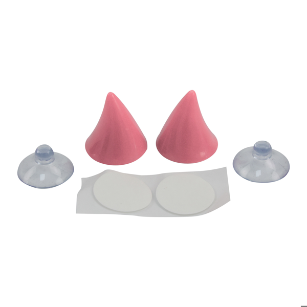 CUERNITOS ROSA PARA CASCOS PAR