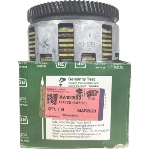 CLUTCH COMPLETO (77T) BAJAJ RE205 - RE4S