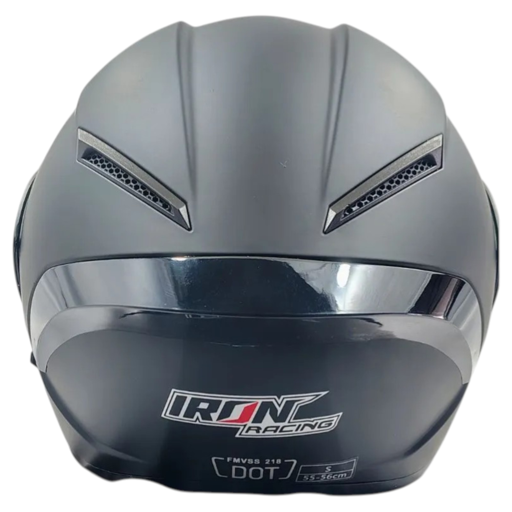 CASCO ABATIBLE IRON RACING DARK PHOENIX NEGRO MATE TALLA S IR-121 DOT