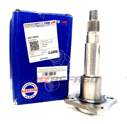 EJE MAZA TRASERA TVS KING 200 - DELUXE - DURAMAX