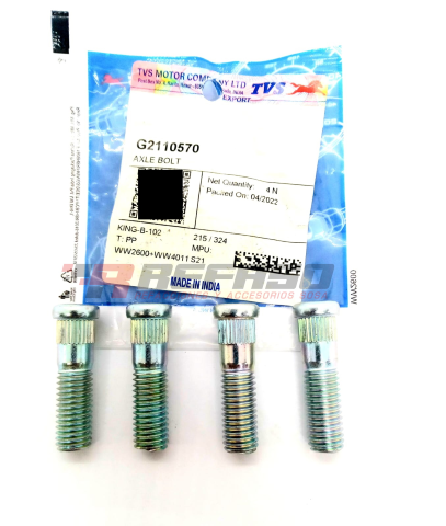 BIRLOS MAZA DEL (4 PZAS) TVS KING 200 - DELUXE - DURAMAX