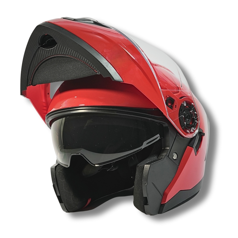 CASCO ABATIBLE 2W GHOST ROJO TALLA 2XL CERT. DOT