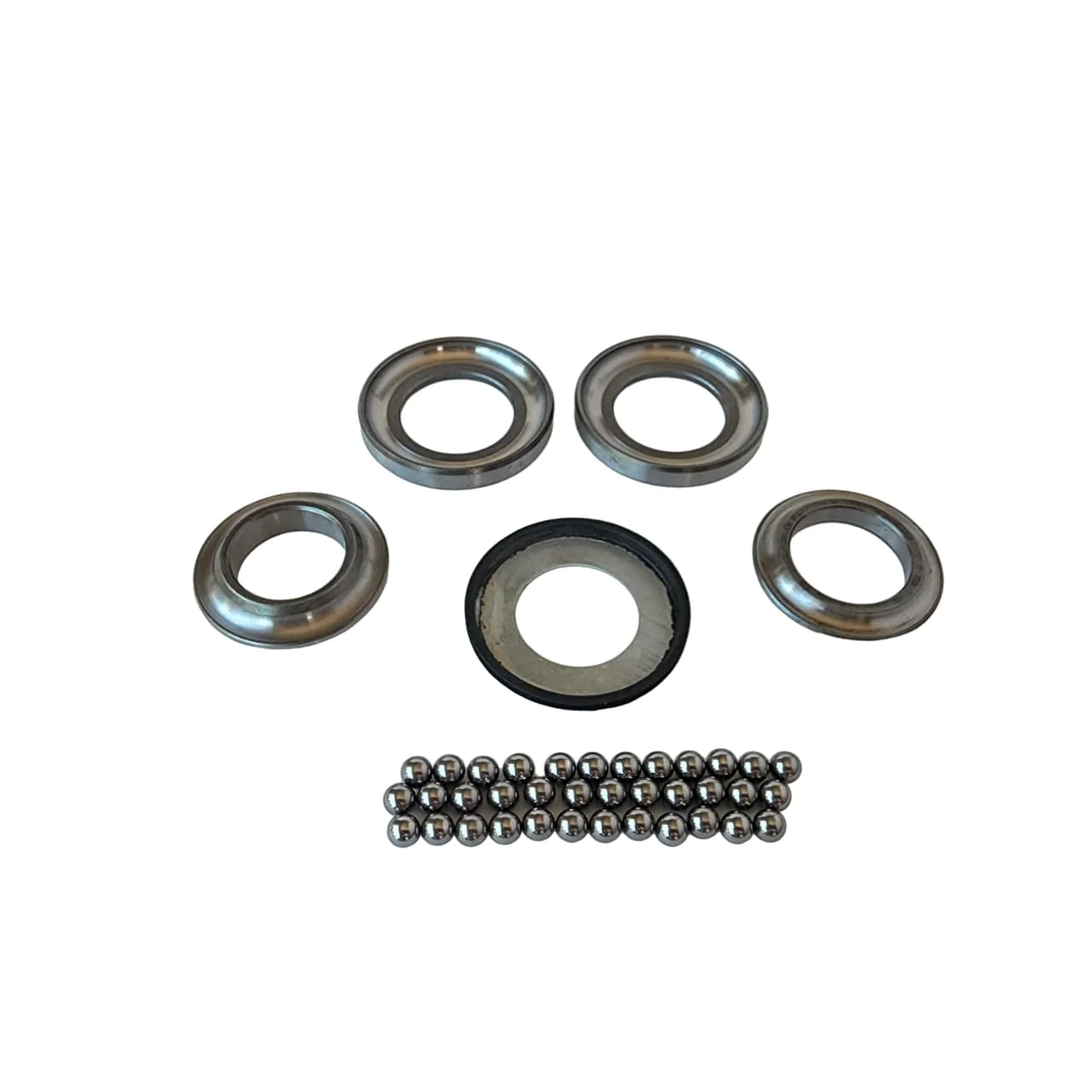 JUEGO BALEROS Y TAZAS DE DIRECCION TVS RTR 160 2V (20-23) - RTR 200 (2020) - RONIN 225 TD