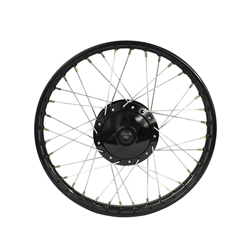 RIN DELANTERO NEGRO 1.40X17 RAYOS (FT125 ROJA - FT150 GRAFITO - DT150 BASIC)