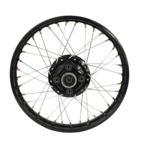 RIN TRASERO NEGRO 1.60X17 RAYOS (FT125 ROJA - FT150 GRAFITO - DT150 BASIC)