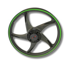 RIN TRASERO 1.6X17 AT110RT CON LED NEGRO/VERDE (16-20)