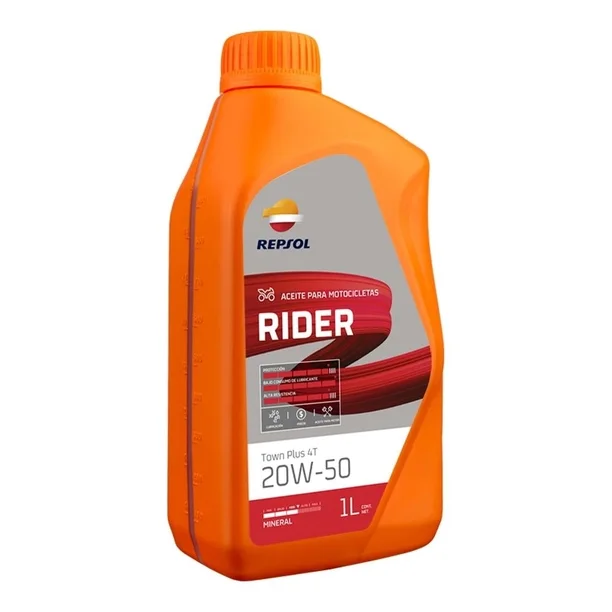 ACEITE REPSOL RIDER TOWN PLUS 4T 20W50 1LT MINERAL
