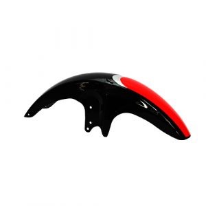 SALPICADERA NEGRO/ROJO DT150 CLASICA