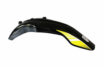 SALPICADERA DELANTERA DM150 (17-19) NEGRO/AMARILLO
