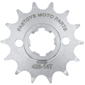 ENGRANE DEL. PI?ON 14T-428 CROMADO FASTOYS 150Z - 200Z - AT125 - FT110 - RC200/250 - SPTFIRE - V200
