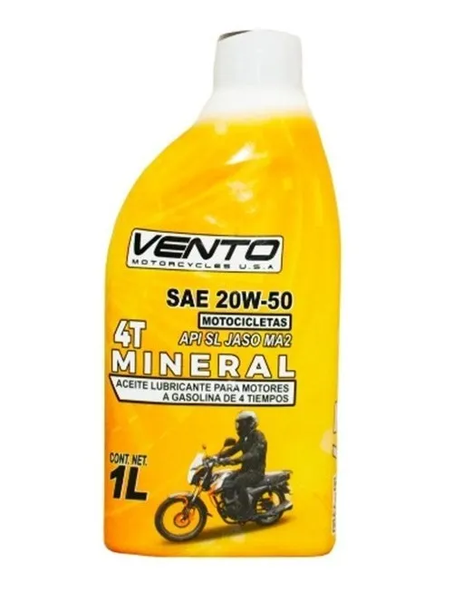 ACEITE VENTO 4 TIEMPOS MINERAL MOTOS 20W50 SL 946ML